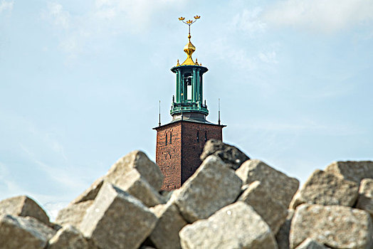 塔,斯德哥尔摩,市政厅,瑞典