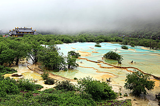 四川九寨沟的湖