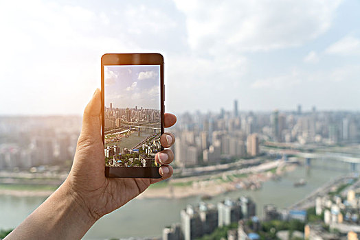 手機拍攝重慶城市風光