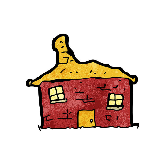 破烂不堪_老_房子_卡通_高清图片_全景视觉