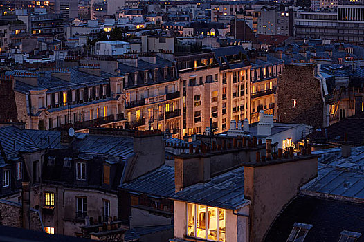 巴黎,夜晚,法国