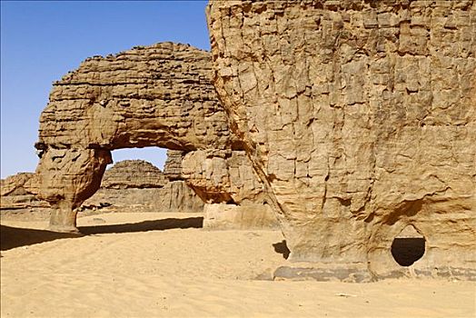 岩石构造,阿尔及利亚,北非,非洲