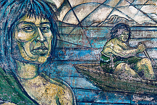 壁画,文化遗产,种族,波多黎各,巴塔哥尼亚,智利,南美
