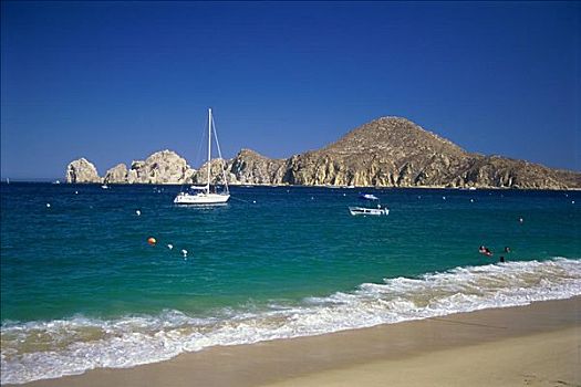 海滩,卡波圣卢卡斯,北下加利福尼亚州,墨西哥