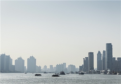 风景,上海,河,中国