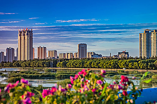 辽宁省锦州市凌河外滩建筑景观