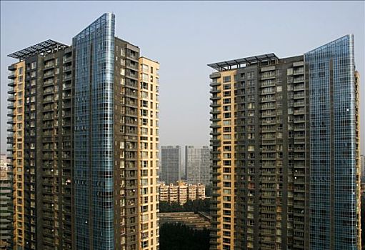 中国,北京,公寓,楼宇