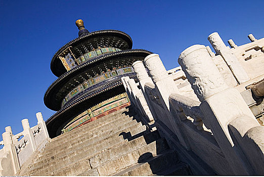 楼梯,寺庙,天空,天坛公园,北京,中国
