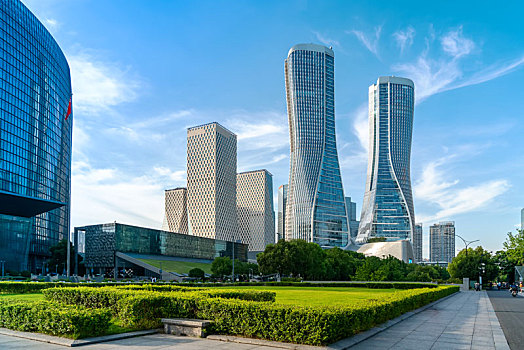 杭州现代建筑和城市广场