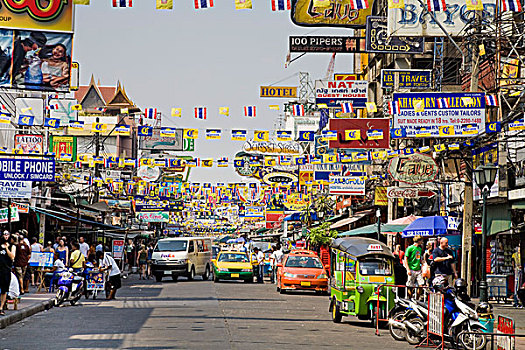 道路,地区,曼谷,泰国