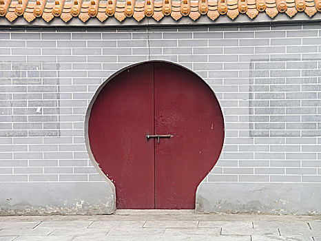 中式圆门