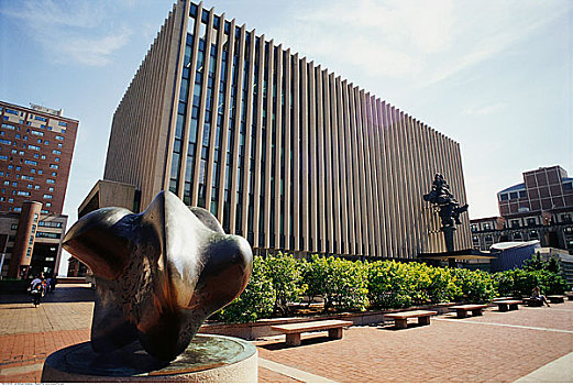 雕塑,建筑,哥伦比亚大学,纽约,美国