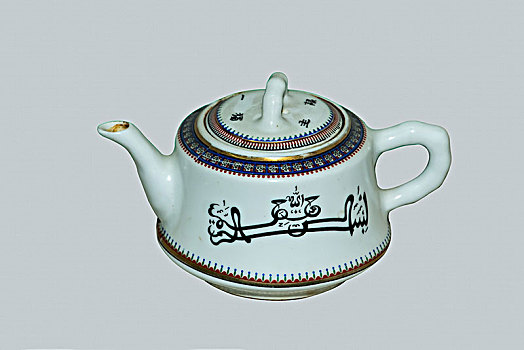 清代白瓷茶壶