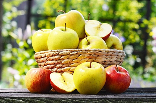 有机,苹果,花园,均衡饮食