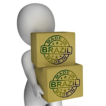 巴西,盒子,商品