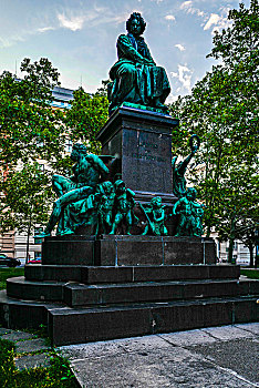 奥地利,维也纳,贝多芬广场,beethovenplatz,贝多芬像,ludwig,van,beethoven,statue