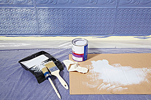 上油漆,器具,地板,正面,墙壁,遮盖,结构,漆布,壁纸,涂绘,蓝色