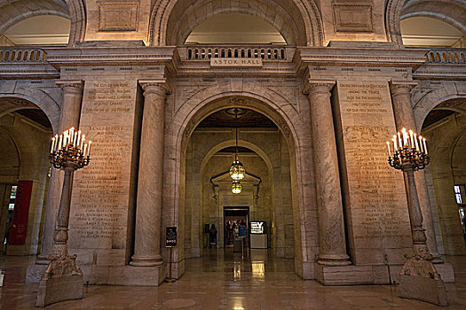 纽约公共图书馆,曼哈顿,纽约,美国