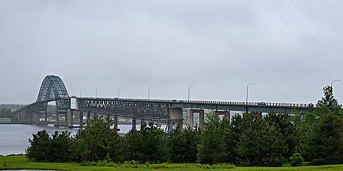 桥,穿过,河,新布兰斯维克,加拿大