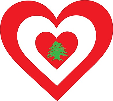 黎巴嫩,心形