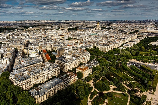 航拍,埃菲尔铁塔,巴黎,法国