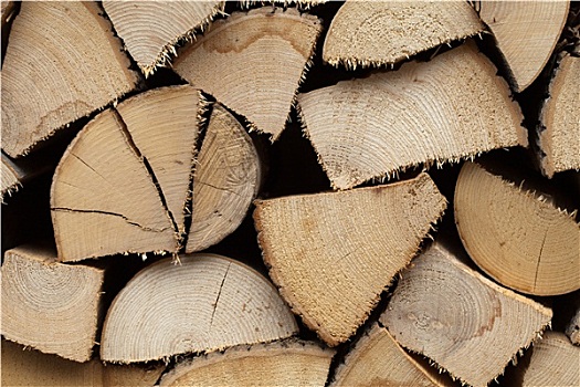 一堆,木柴,准备好,冬天