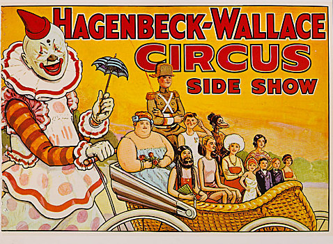马戏团,表演,海报,板画,30年代