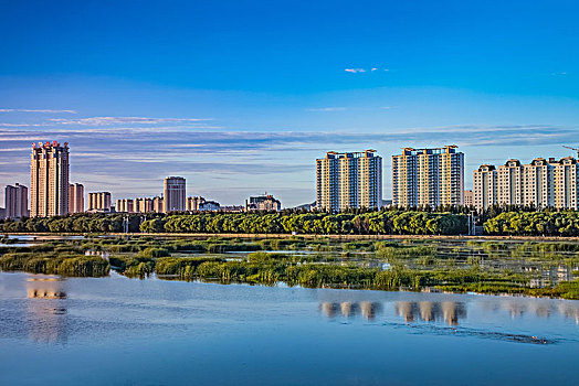 辽宁省锦州市凌河外滩建筑景观