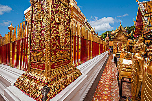 泰国清迈素贴山双龙寺建筑