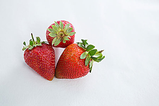 特写,新鲜,草莓,白色背景,背景