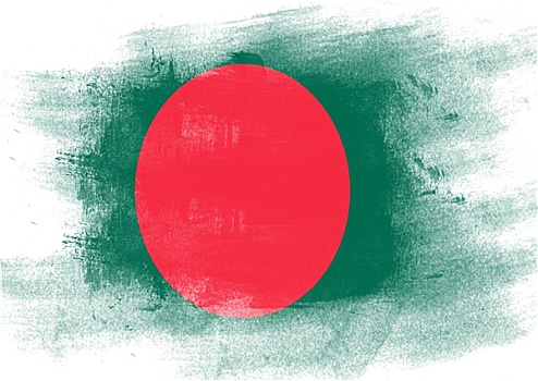 旗帜,孟加拉,涂绘,画刷