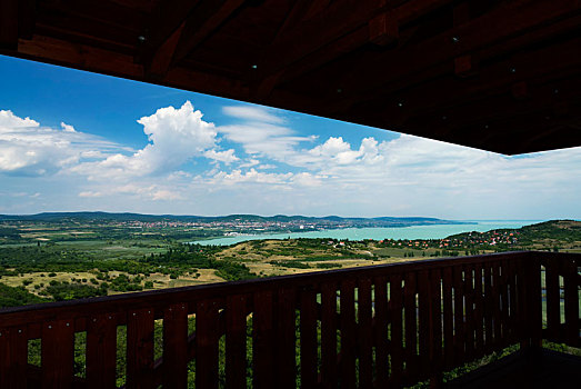 风景,巴拉顿湖,蒂哈尼,半岛,匈牙利
