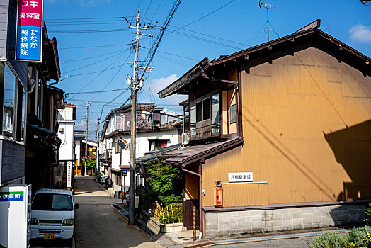 日本中部城镇街道