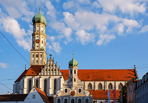 教堂,大教堂,奥格斯堡,斯瓦比亚,巴伐利亚,德国,欧洲