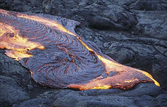 基拉韦厄火山国家公园,火山,熔岩,灰烬,火,北美