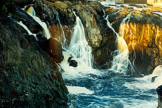 瀑布,峡谷,新布兰斯维克,加拿大