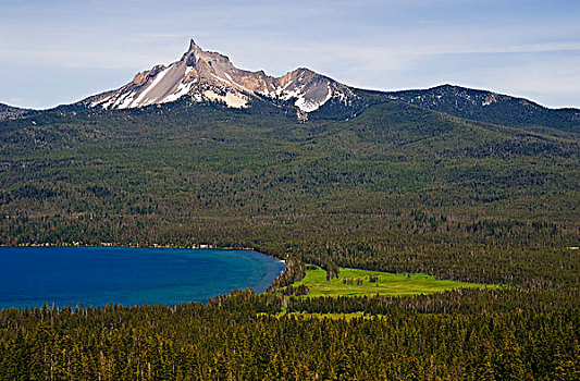 钻石湖,攀升,尤姆瓦国家森林公园,俄勒冈,美国