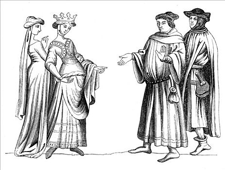 女贵族,佣工,14世纪