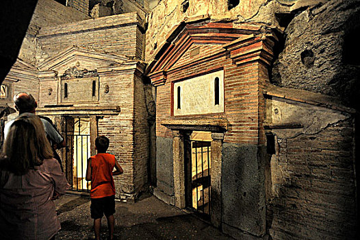 罗马,陵墓,地下墓穴,拉齐奥,意大利,欧洲