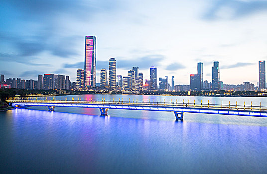 深圳市南山区后海片区夜景