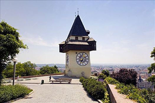 钟楼,城堡山,格拉茨,施蒂里亚,奥地利