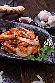 虾,油焖大虾,中国菜,家常菜