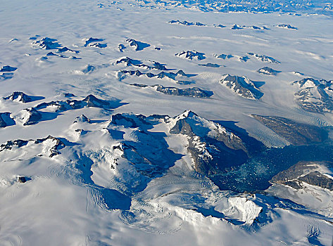冰盖,飞机,格陵兰