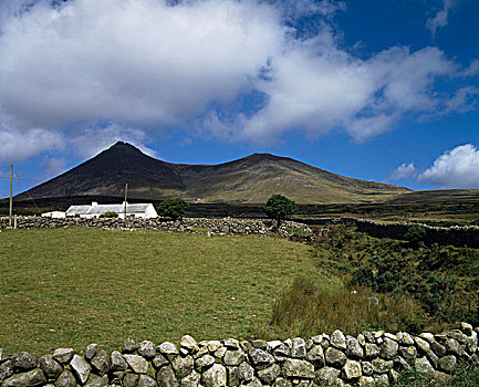 山峦,北爱尔兰,屋舍,山