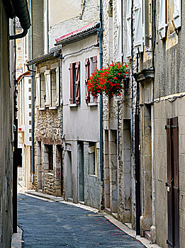 安静,小巷,中世纪,城镇