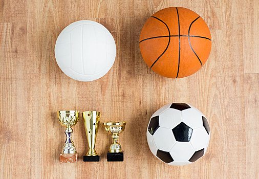 足球,篮球,排球,球,奖杯