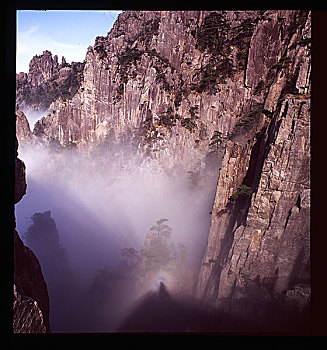 安徽,黄山,日出,云海,雪,雾淞,佛光,瀑布云