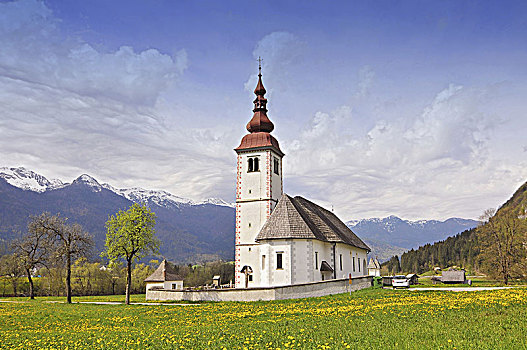 斯洛文尼亚,特拉维夫,国家公园,教堂