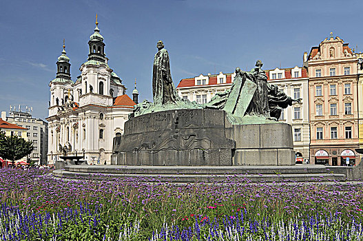 老城广场,布拉格,纪念建筑,捷克共和国