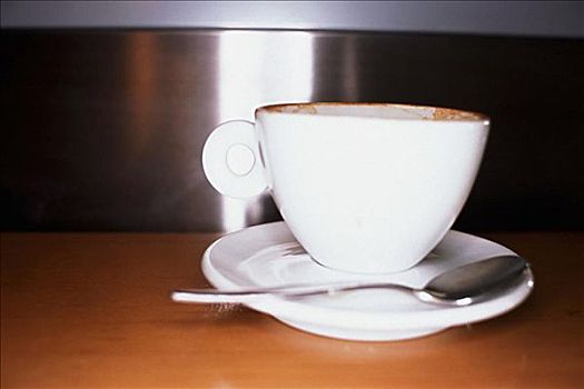 咖啡杯,桌上